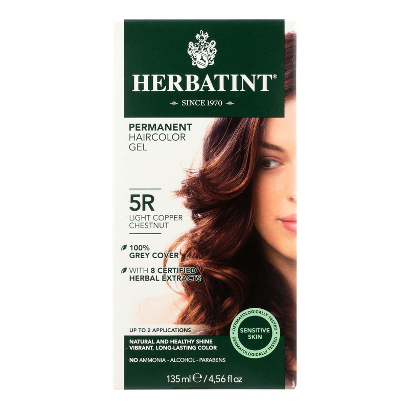 Herbatint Permanent Herbal Haircolour Gel 5r Light Copper Chestnut - 135 Ml - Orca Market