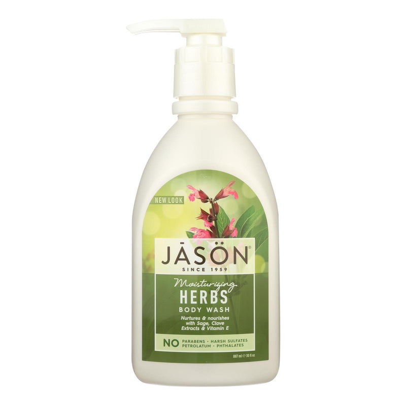 Jason Pure Natural Body Wash Moisturizing Herbs - 30 Fl Oz - Orca Market