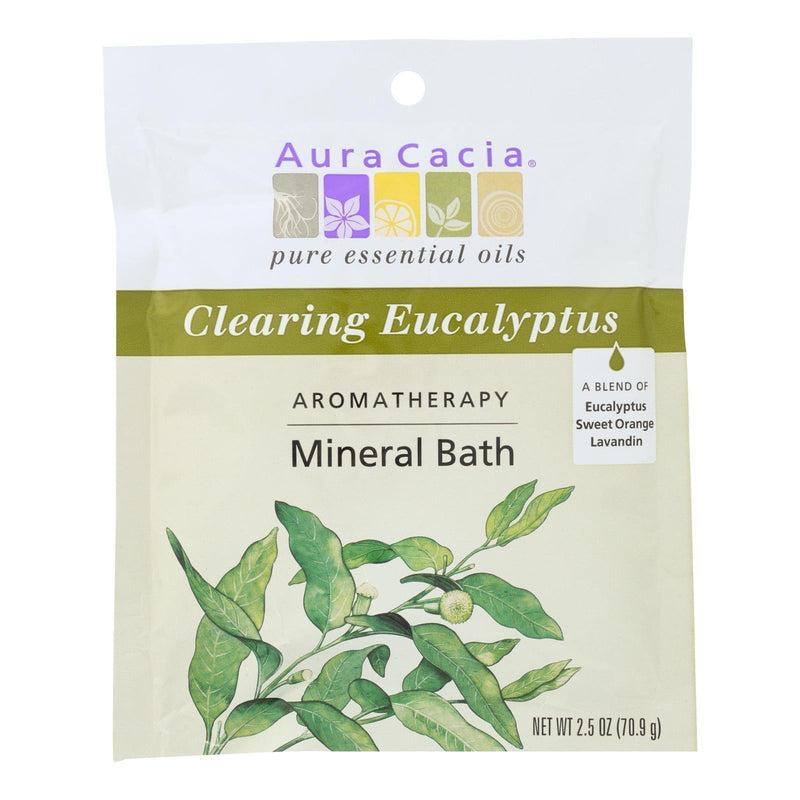 Aura Cacia - Aromatherapy Mineral Bath Eucalyptus Harvest - 2.5 Oz - Case Of 6 - Orca Market