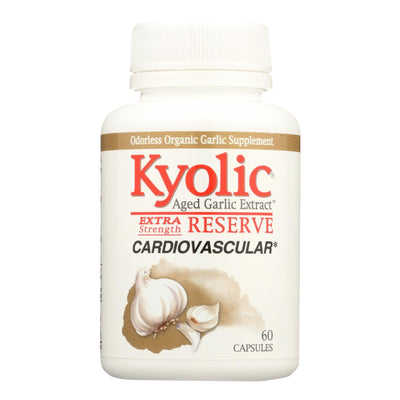 Kyolic - Aged Garlic Extract Cardiovascular Extra Strength Reserve - 60 Capsules - Orca Market