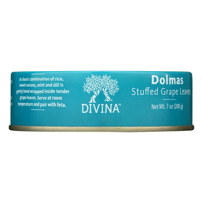 Divina - Dolmas Stuffed Grape Leaves - Case Of 12 - 7 Oz. - Orca Market