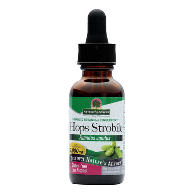 Nature's Answer - Hops Strobile Extract - 1 Fl Oz - Orca Market