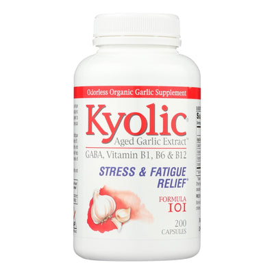 Kyolic - Aged Garlic Extract Stress And Fatigue Relief Formula 101 - 200 Capsules - Orca Market