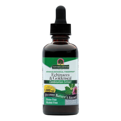 Nature's Answer - Echinacea And Goldenseal Alcohol Free - 2 Fl Oz - Orca Market