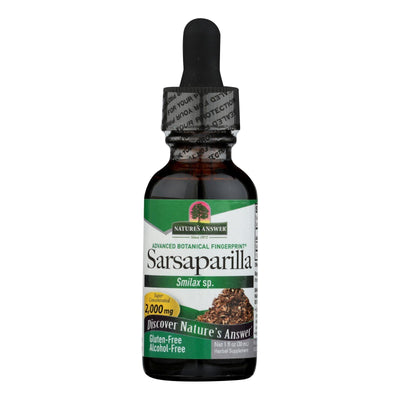 Nature's Answer - Alcohol Free Sarsaparilla - 1 Oz - Orca Market