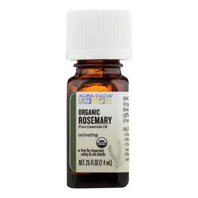 Aura Cacia - Organic Essential Oil - Rosemary - .25 Oz - Orca Market