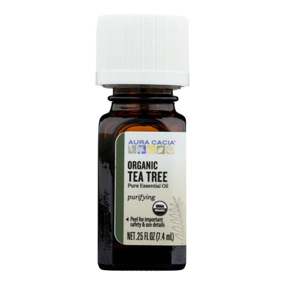 Aura Cacia - Organic Essential Oil - Tea Tree - .25 Oz - Orca Market