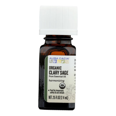 Aura Cacia - Organic Essential Oil - Clary Sage - .25 Oz - Orca Market