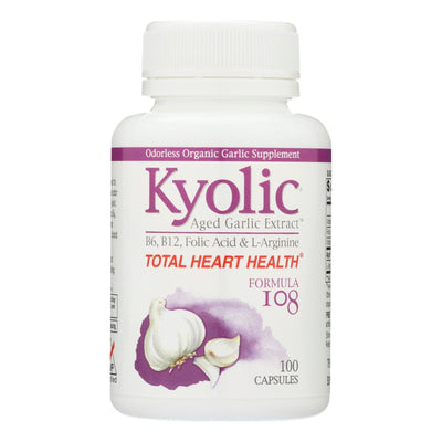 Kyolic - Aged Garlic Extract Total Heart Health Formula 108 - 100 Capsules - Orca Market