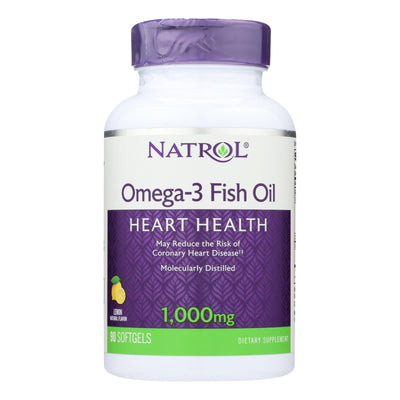 Natrol Omega-3 Fish Oil Lemon - 1000 Mg - 90 Softgels - Orca Market