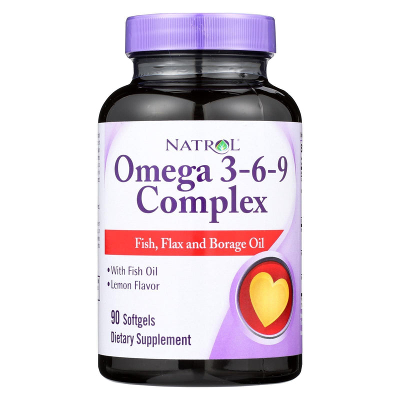 Natrol Omega 3-6-9 Complex Lemon - 90 Softgels - Orca Market