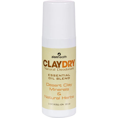 Zion Health Clay Dry Natural Deodorant - 3 Oz - Orca Market