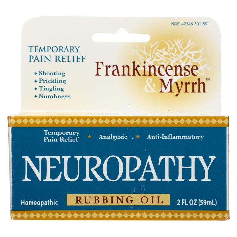 Frankincense And Myrrh Neuropathy Rubbing Oil - 2 Fl Oz - Orca Market