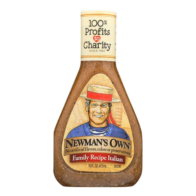 Newman's Own Family Recipe Dressing - Italian - Case Of 6 - 16 Fl Oz. - Orca Market