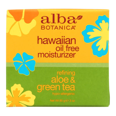 Alba Botanica - Hawaiian Aloe And Green Tea Moisturizer Oil-free - 3 Oz - Orca Market