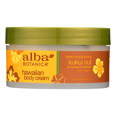 Alba Botanica - Hawaiian Body Cream Kukui Nut - 6.5 Oz - Orca Market