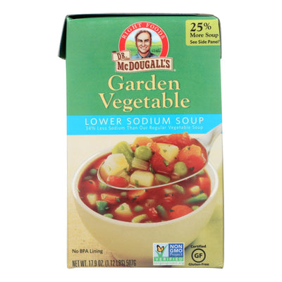 Dr. Mcdougall's Garden Vegetable Lower Sodium Soup - Case Of 6 - 17.9 Oz. - Orca Market