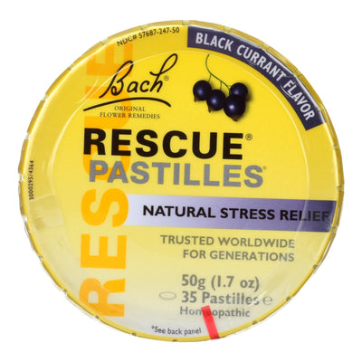 Bach Flower Remedies Rescue Pastilles Black Currant - 1.7 Oz - Case Of 12 - Orca Market