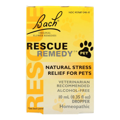 Bach Flower Remedies Rescue Remedy Stress Relief For Pets - 10 Ml - Orca Market