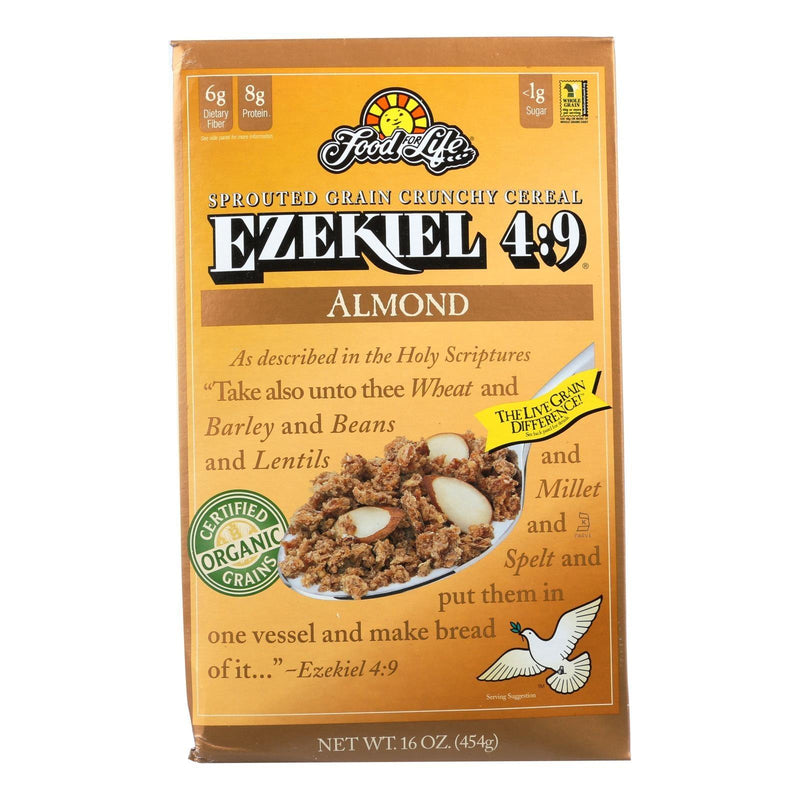 Food For Life Baking Co. Cereal - Organic - Ezekiel 4-9 - Sprouted Whole Grain - Almond - 16 Oz - Case Of 6 - Orca Market