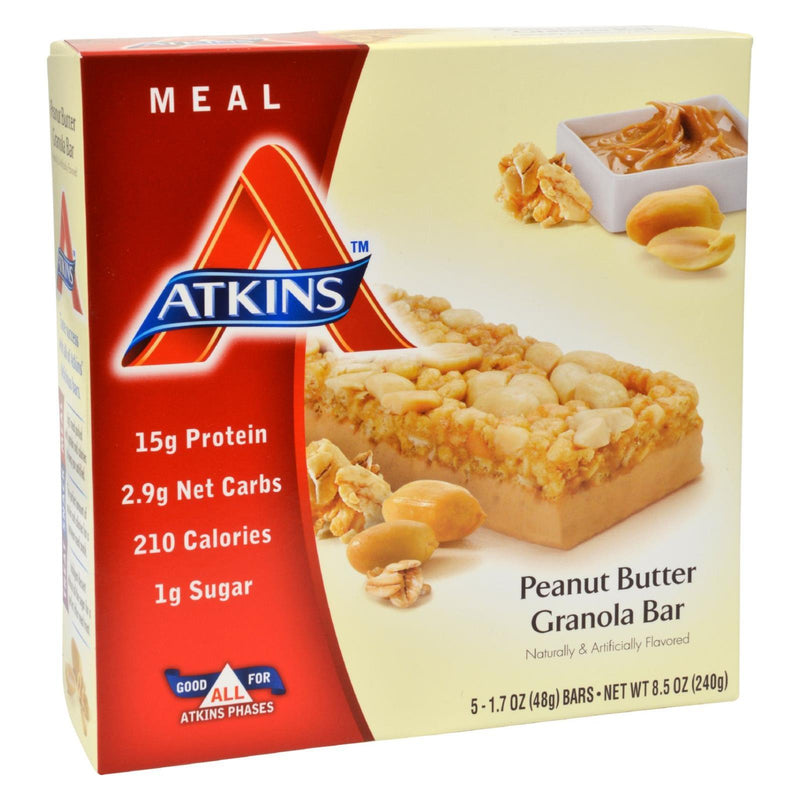 Atkins Advantage Bar Peanut Butter Granola - 5 Bars - Orca Market