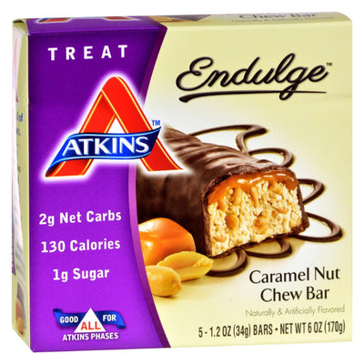 Atkins Endulge Bar Caramel Nut Chew - 5 Bars - Orca Market