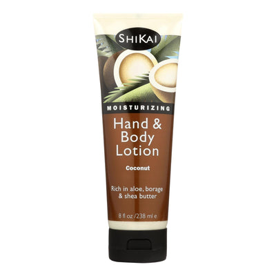 Shikai All Natural Hand And Body Lotion Coconut - 8 Fl Oz - Orca Market