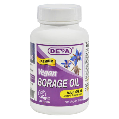 Deva Vegan Vitamins - Borage Oil - 500 Mg - 90 Vegan Capsules - Orca Market