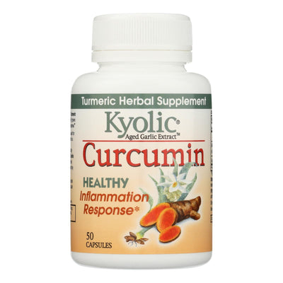 Kyolic - Aged Garlic Extract Curcumin Healthy Inflammation Response - 50 Capsules - Orca Market