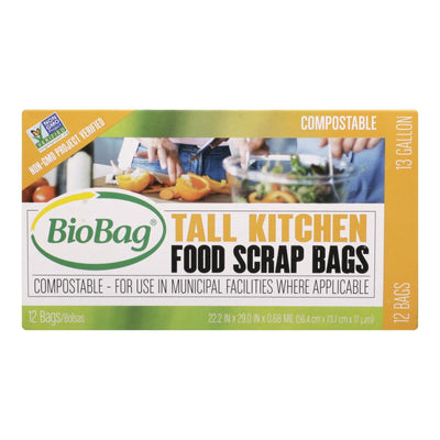 Biobag - 13 Gallon Tall Food Waste Bags - Case Of 12 - 12 Count - Orca Market