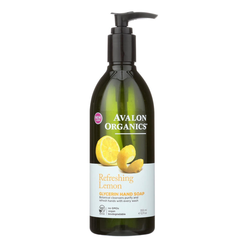 Avalon Organics Glycerin Liquid Hand Soap Lemon - 12 Fl Oz - Orca Market