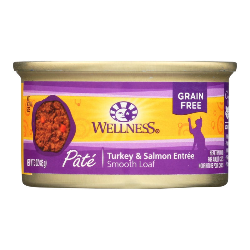 Wellness Pet Products Cat Food - Turkey And Salmon Recipe - Case Of 24 - 3 Oz. - Orca Market