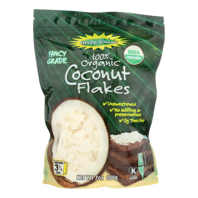 Let's Do Organics Coconut Flakes - Case Of 12 - 7 Oz. - Orca Market