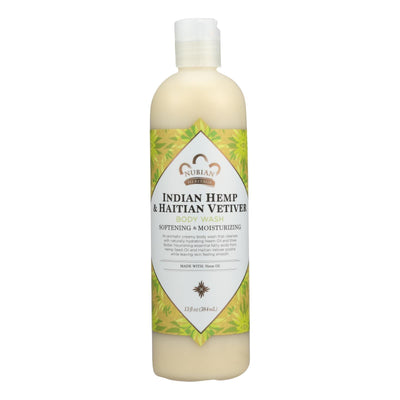 Nubian Heritage Body Wash Indian Hemp And Haitian Vetiver - 13 Fl Oz - Orca Market