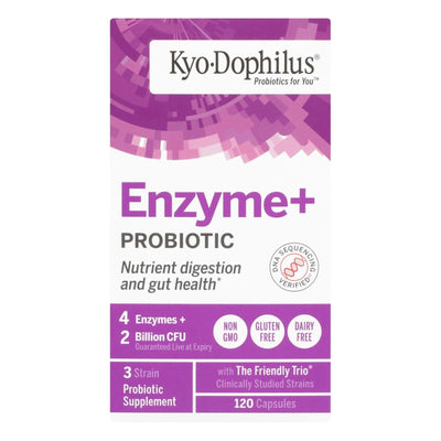 Kyolic - Kyo-dophilus Probiotics Plus Enzymes - 120 Capsules - Orca Market