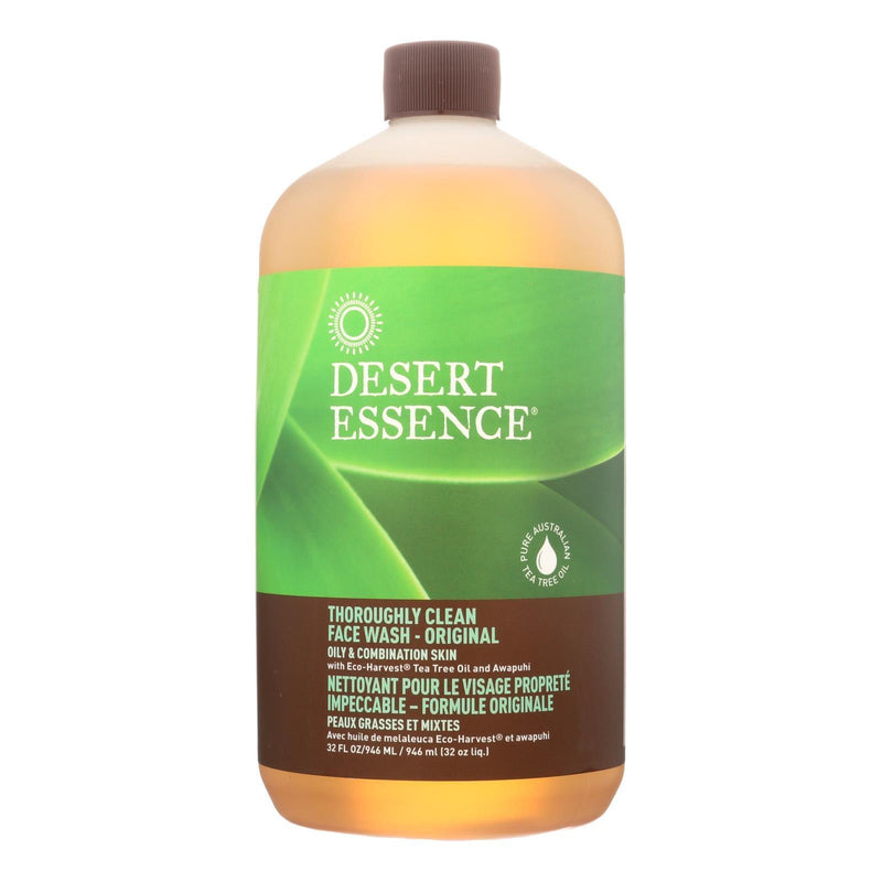 Desert Essence - Thoroughly Clean Face Wash - Original Oily And Combination Skin - 32 Fl Oz - Orca Market