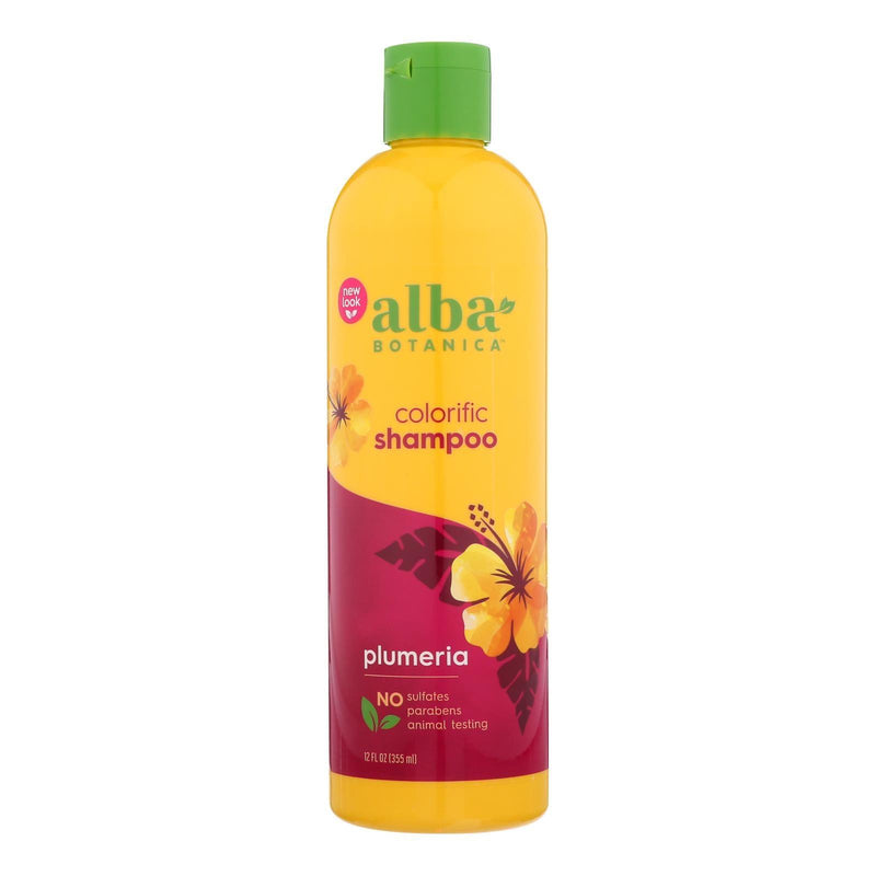 Alba Botanica - Hawaiian Natural Shampoo Colorific Plumeria - 12 Fl Oz - Orca Market