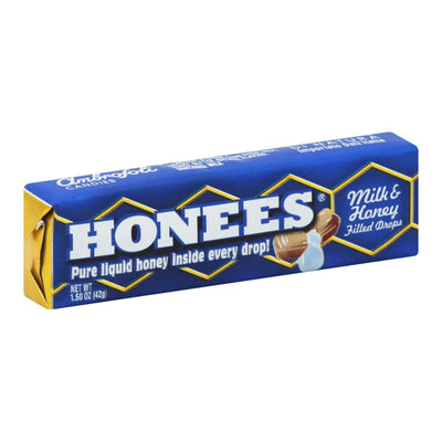 Honees Milk And Honey Filled Drops - Case Of 24 - 1.5 Oz - Orca Market