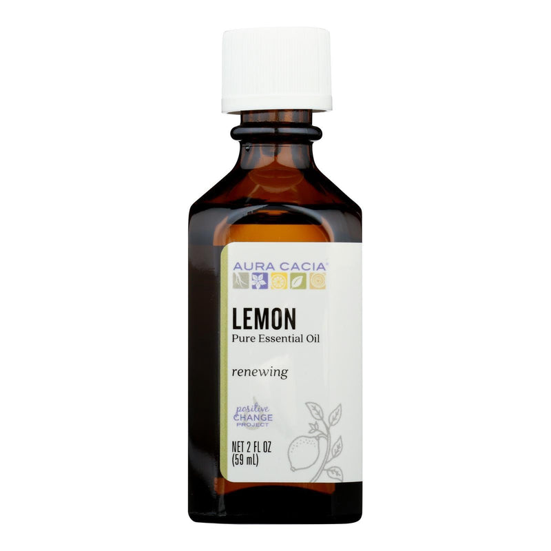 Aura Cacia - Essential Oil - Lemon - 2 Fl Oz - Orca Market