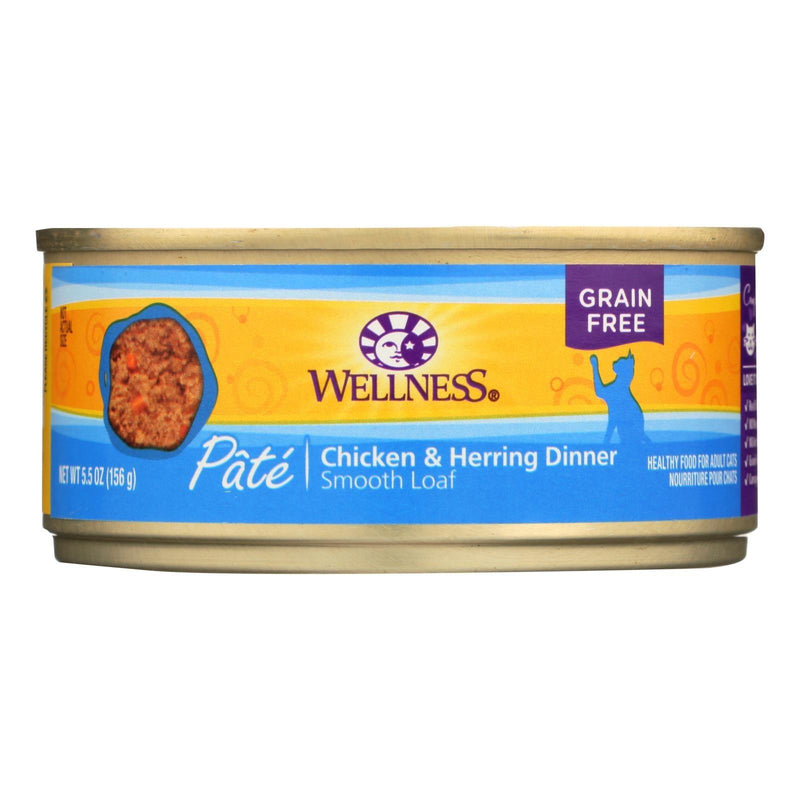 Wellness Pet Products Cat Food - Chicken And Herring - Case Of 24 - 5.5 Oz. - Orca Market