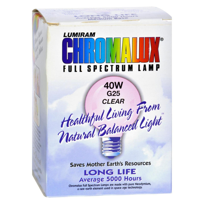 Chromalux Light Bulb Golbe Clear - 40w Bulb. - Orca Market