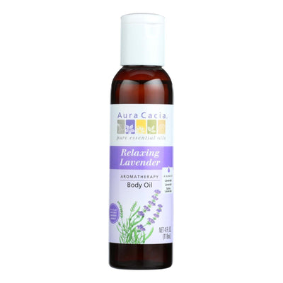 Aura Cacia - Aromatherapy Body Oil Lavender Harvest - 4 Fl Oz - Orca Market