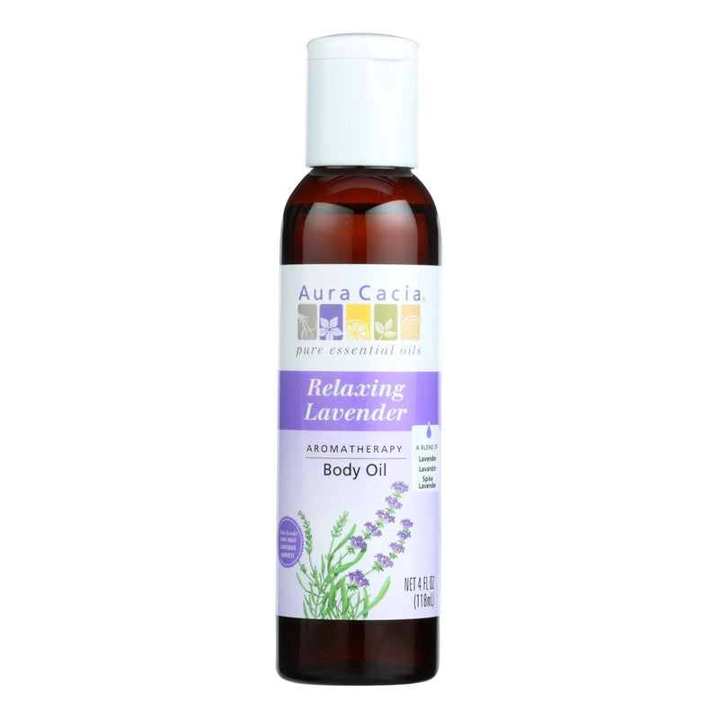 Aura Cacia - Aromatherapy Body Oil Lavender Harvest - 4 Fl Oz - Orca Market