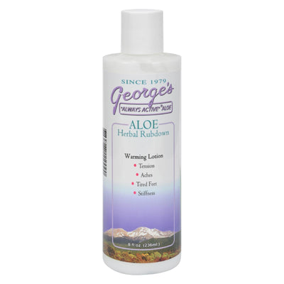 George's Aloe Vera Herbal Rubdown - 8 Fl Oz - Orca Market