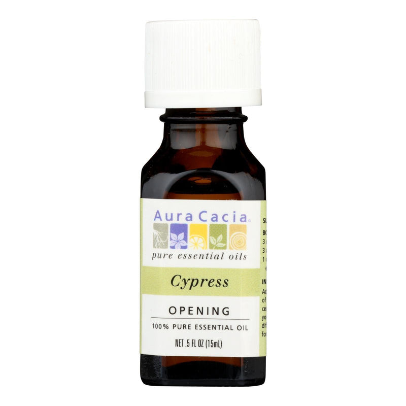 Aura Cacia - Essential Solutions Oil Cypress - 0.5 Fl Oz - Orca Market