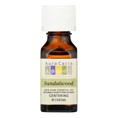 Aura Cacia - Essential Oil - Sandalwood - .5 Oz - Orca Market