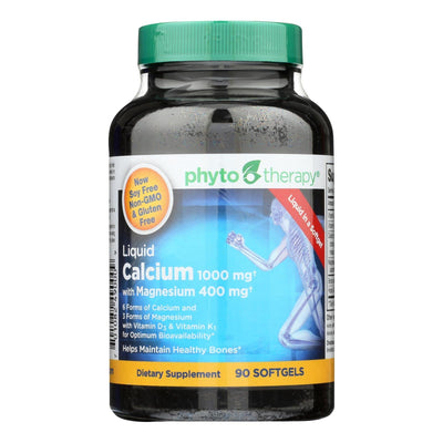 Phyto-therapy Liquid Calcium - 1000 Mg - 90 Softgels - Orca Market