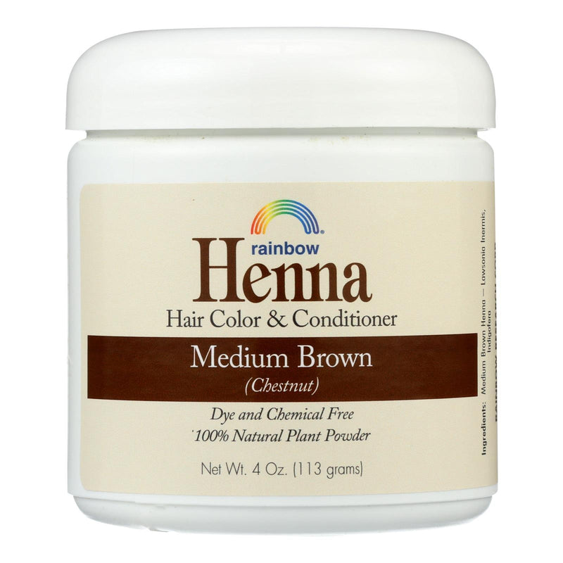 Rainbow Research Henna Hair Color And Conditioner Persian Medium Brown Chestnut - 4 Oz - Orca Market