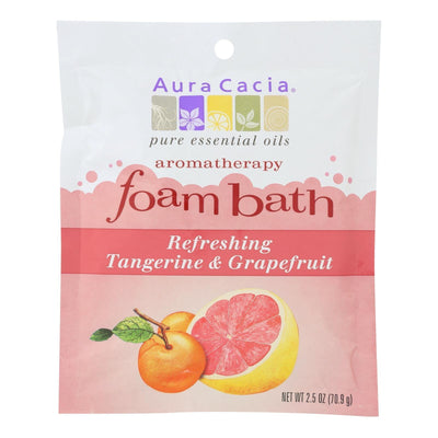 Aura Cacia - Foam Bath Refeshing Tangerine And Grapefruit - 2.5 Oz - Case Of 6 - Orca Market