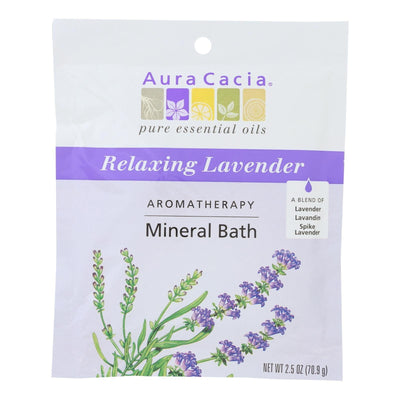 Aura Cacia - Aromatherapy Mineral Bath Lavender Harvest - 2.5 Oz - Case Of 6 - Orca Market